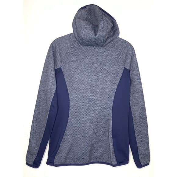 NORTH FACE Arcata Hoodie Women Small Patriot Blue Heather Full Zip Jacket EUC - Picture 4 of 9